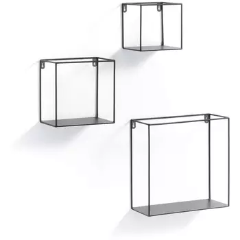 Полка La Forma (ex Julia Grup) Nils (Черный/ Металл,Сталь)