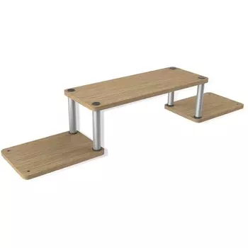 Полка Матрица 54 дуб бел/ал.мет/серый от фабрики Sheffilton