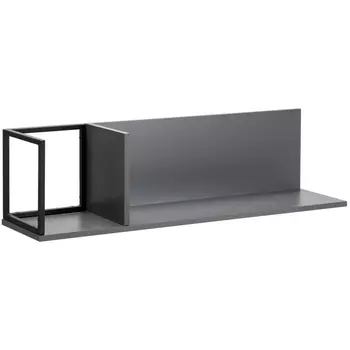 Полка навесная CITY графит R-Home арт.401058101h
