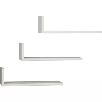 Полка прямая L-MODEL SHELF LEVE (ЛДСП/Белый) арт.LEV00873