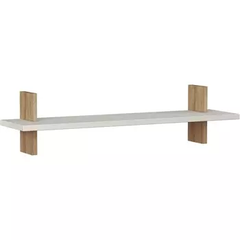 Полка прямая MUST SHELF LEVE (ЛДСП/Дуб,Белый) арт.LEV00913