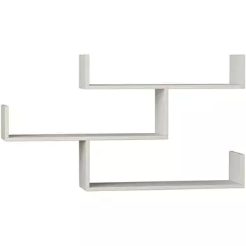 Полка прямая TIBET BOOKCASE LEVE (ЛДСП/Белый) арт.LEV00842