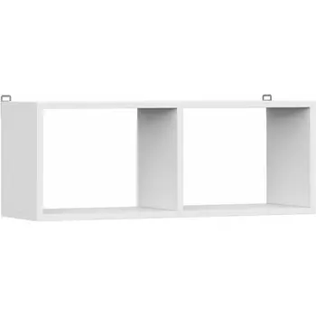 Полка Валенсия книжная (Валенсия книжная белый текстурный) Woodville арт.536230