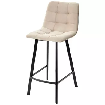 Полубарный стул #5, велюр / черный каркас (H=66cm) M-City CHILLI-QB 461MC04047