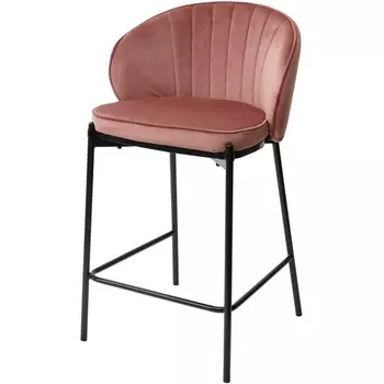 Полубарный стул BLUVEL-52 (H=65cm), велюр M-City Wendy UDCHDC028BLV52