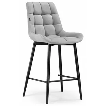 Полубарный стул Notta Алст К светло-серый / черный 502124