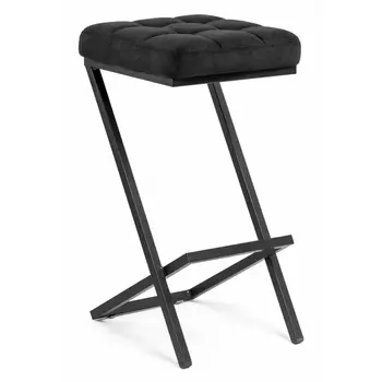 Полубарный стул Woodville Амаури катания блэк / черный матовый 507430