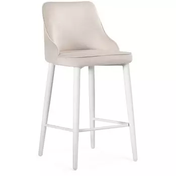 Полубарный стул Woodville Атани кремово-дымчатый / белый 528459