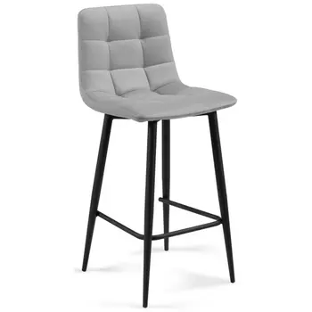 Полубарный стул Notta Чилли К светло-серый / черный 537074