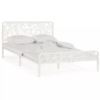 Полутораспальная кровать Woodville Кубо 140х200 белый 533093