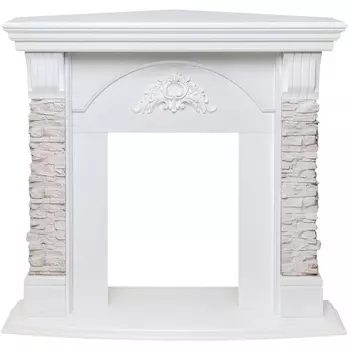 Портал для электрокамина RealFlame Athena GR STD WT Corner (200135)