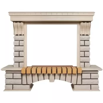 Портал для электрокамина RealFlame Country 25,5/26 WT Белый дуб (200182)