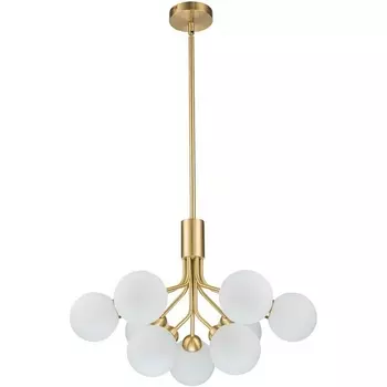 Потолочая люстра на штанге Belfast Bryson L-8130-6+3 BR GL