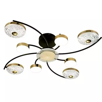Потолочная люстра 10208/8 LED*110W Black/Gold Escada Divita 10208/8LED