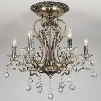 Потолочная люстра 12505/6 античная бронза Strotskis (Eurosvet)