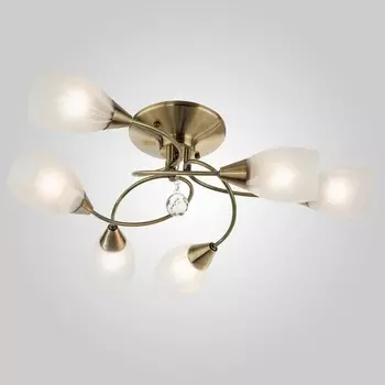 Потолочная люстра 2275/6 античная Eurosvet 2275 бронза