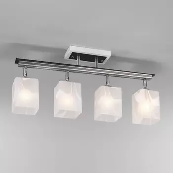 Потолочная люстра 3525/4 серебро/белый Eurosvet 3525 серебро