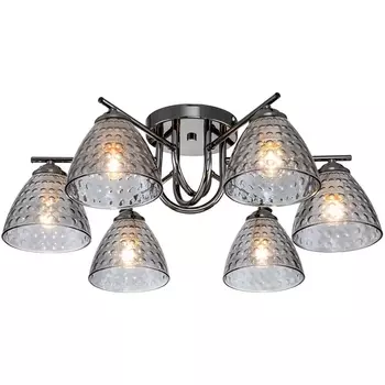 Потолочная люстра 659/6PL E27*60W Escada Adonis Black