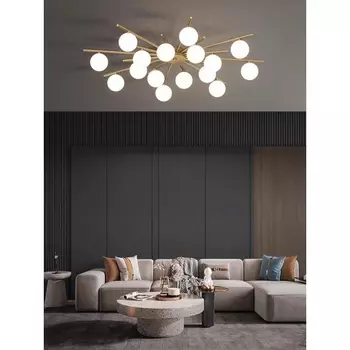 Потолочная каскадная люстра Alfa Light F2024-20 (плафоны шарики)