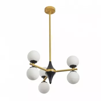 Потолочная люстра Arte Milano 271580/6 BK/GD (плафоны шарики)