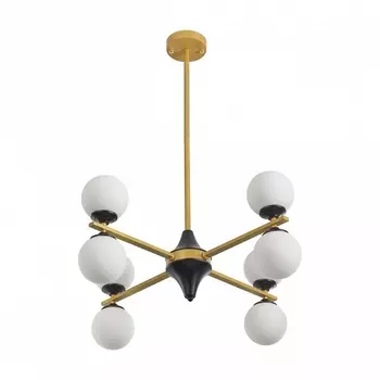 Потолочная люстра Arte Milano 271580/8 BK/GD (плафоны шарики)