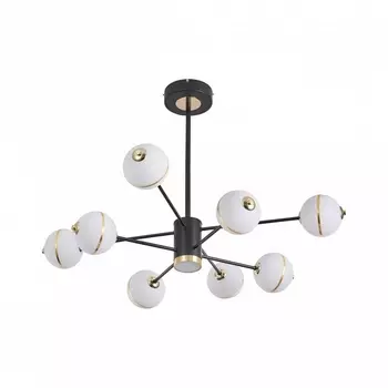 Потолочная светодиодная люстра Arte Milano 272069/8 BK (плафоны шарики)