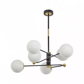 Потолочная люстра Arte Milano 272708/6 BK/GD (плафоны шарики)