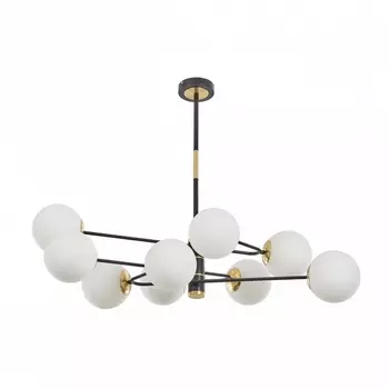 Потолочная люстра Arte Milano 272708/9 BK/GD (плафоны шарики)