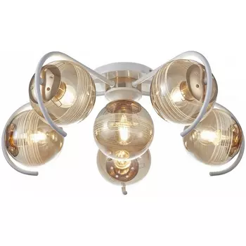 Потолочная люстра Arte Milano AMALFI 326208/5+1 WH+FG в форме шара