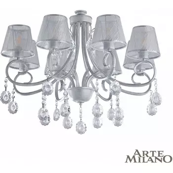Потолочная люстра Arte Milano Amalfi-7146 337146/8 WT+SL с подвесками
