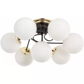 Потолочная люстра Arte Milano Neapolis-76408 276408/6+1 BK/GD в форме шара