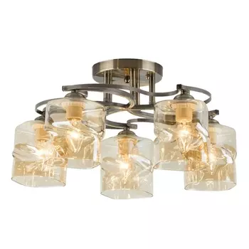 Потолочная люстра 30158/5 Eurosvet Brice античная бронза