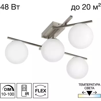 Потолочная светодиодная люстра с пультом управления Citilux Dorsy CL223141 (плафоны шарики)