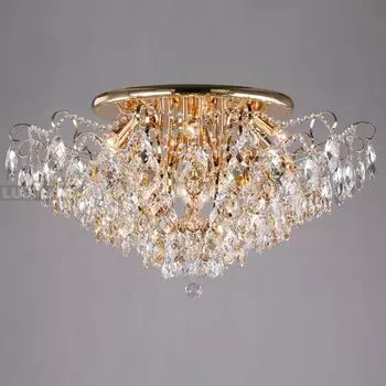Потолочная люстра 10081/12 Eurosvet Crystal золото