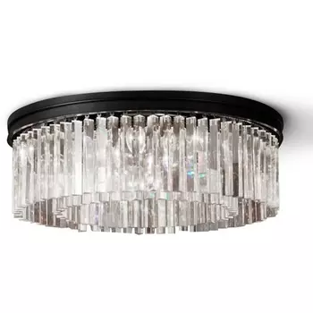 Потолочная люстра Delight Collection 1920s Odeon KR0387C-10B/P black/clear DeLight Collection