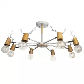 Потолочная люстра для детской рога 10024/8 Loft It Sven White