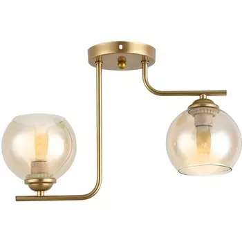 Потолочная люстра Escada Elli 1134/2 2х60Вт E27, металл/стекло, шампань