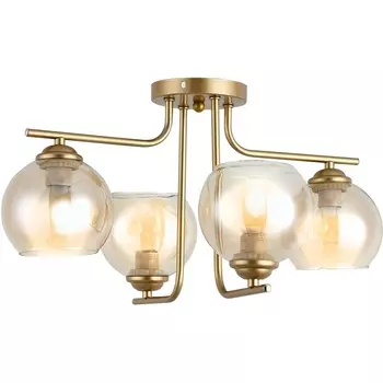 Потолочная люстра Escada Elli 1134/4 4х60Вт E27, металл/стекло, шампань