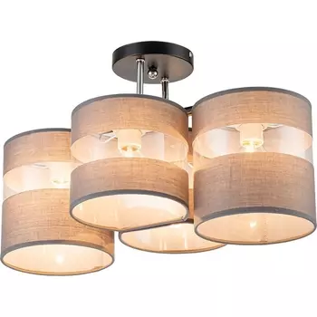 Потолочная люстра Escada Fantasy 642/4P 4х60Вт E27, металл/ткань, черный