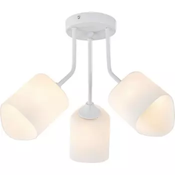 Потолочная люстра Escada Ipomea 2102/3P 3x60Вт E27, металл/стекло, белый, матовый плафон