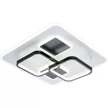 Потолочная люстра Escada Module 10235/4 SQUARE LED*105W Black/White