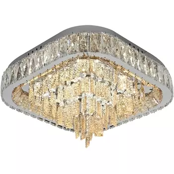 Потолочная люстра с пультом Escada Passion 10232/SG LED 72Вт, MP3 Bluetooth, металл/хрусталь, хром