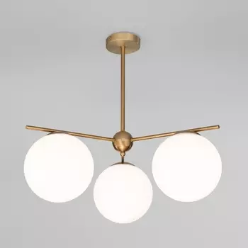 Потолочная люстра Eurosvet Marbella 60147/3 латунь в форме шара