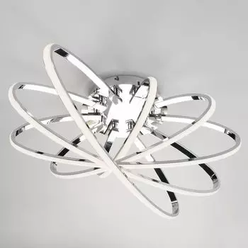 Потолочная LED люстра 90100/5 хром Eurosvet Evia