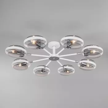 Потолочная люстра 70121/8 Eurosvet Gallo белый кольцо