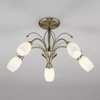 Потолочная люстра 30280/5 Eurosvet Ginevra античная бронза