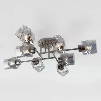 Потолочная люстра 30165/8 Eurosvet Hilari черный жемчуг