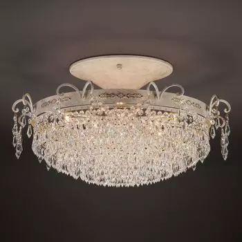 Потолочная люстра 305/8 Bogate's Empress белый с золотом