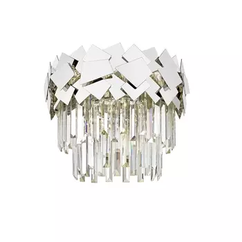 Потолочная люстра каскадная хрустальная Simple Story 1032 1032-5CL с подвесками