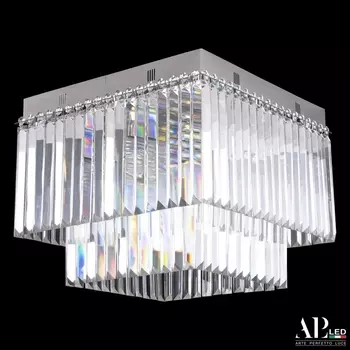 Потолочная люстра хрустальная APL LED Sicilia SH10.42.C.Ni.E14.PK